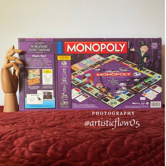 RARE! SEALED! Nightmare Before Christmas Monopoly - Picture 2 of 7